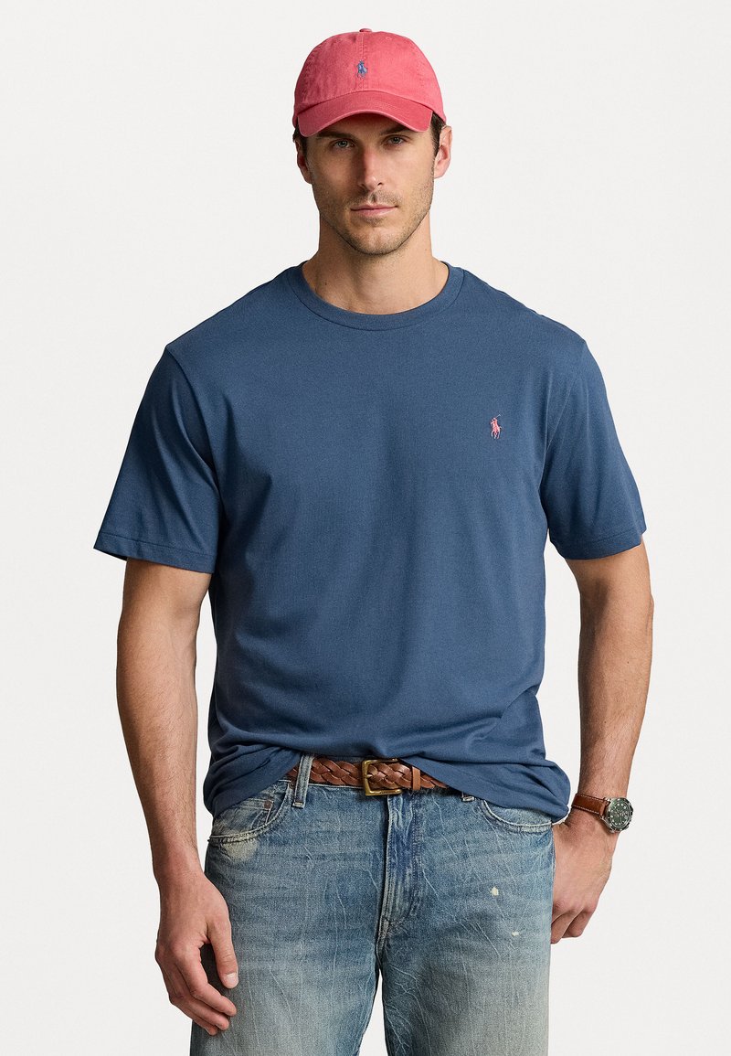 Polo Ralph Lauren Big & Tall JERSEY CREWNECK T-SHIRT - Navadna majica - clancy blue