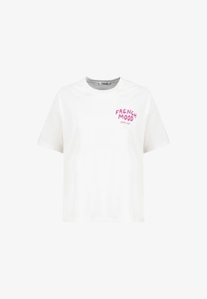 Sublevel, LÄSSIGES SHIRT RUNDHALSAUSSCHNITT KURZARM BEDRUCKT - T-Shirt print - weiß-3