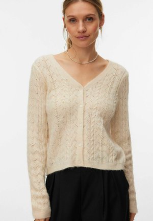 Vero Moda, CARDIGAN VMLYA KNIT CARDIGAN - Gilet - birch