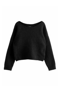 REGULAR FIT SOFT TOUCH BARDOT OFF THE SHOULDER - Džemper - black