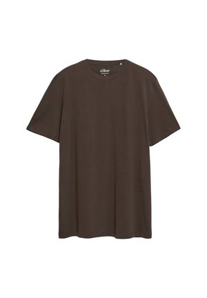 s.Oliver, T-SHIRT - T-Shirt basic - dunkelbraun