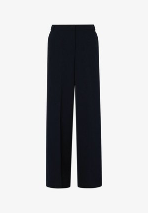 LIU JO, LIU JO PALAZZO TROUSERS WITH DOUBLE WAISTBAND - Pantalon classique - blue