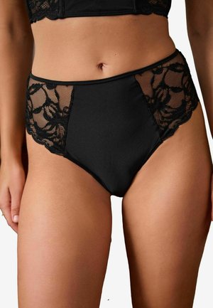 HIGH RISE HIGH LEG FIT - Īsās apakšbikses - black