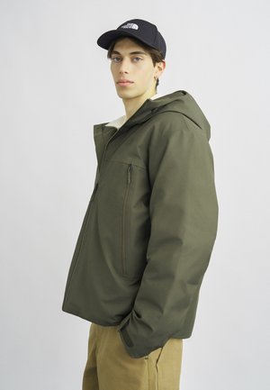 RANGE HOODED JACKET - Μπουφάν με πούπουλα - new taupe green