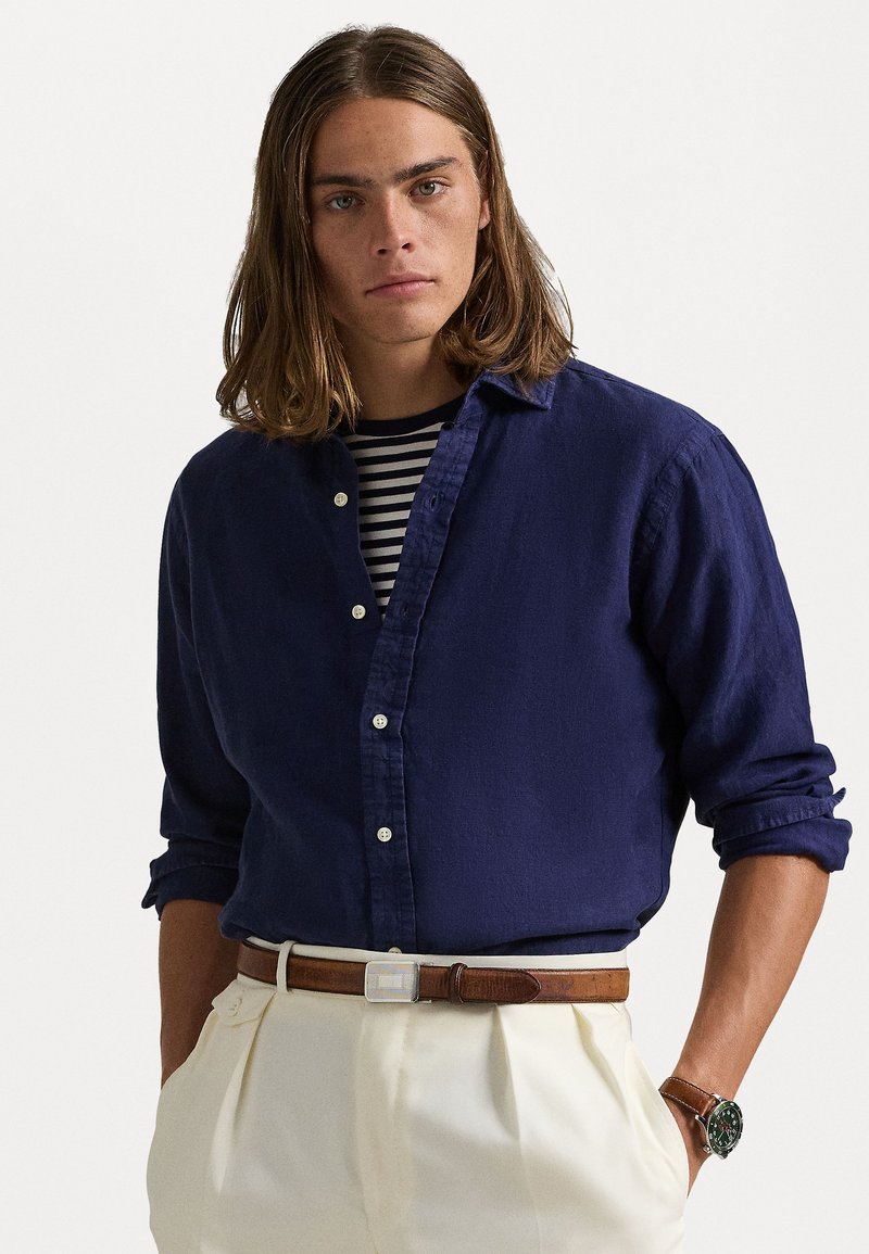 Polo Ralph Lauren - CLASSIC FIT LINEN SHIRT - Chemise - newport navy, Agrandir