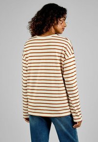 JoJo Maman Bébé MATERNITY BOYFRIEND STRIPE  - Hosszú ujjú felső - oatmeal