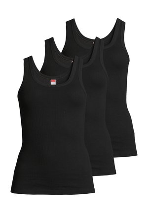 3ER PACK - Unterhemd/-shirt - schwarz