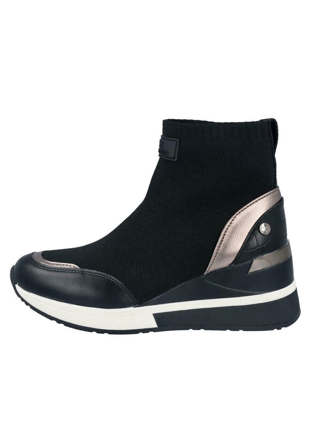 XTI DEPORTIVO - Botines de cuña - black/negro - Zalando.es