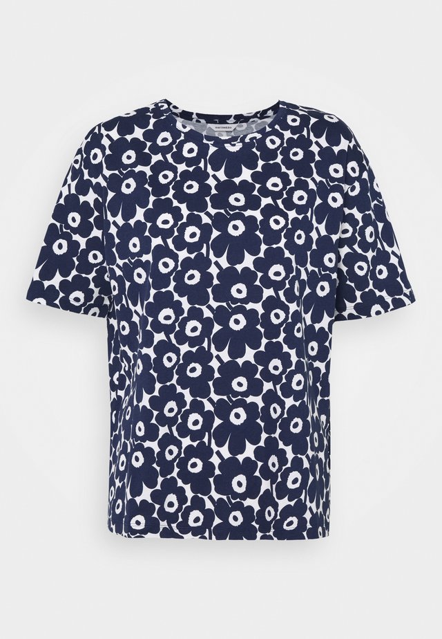 NEA UNIKKO - Printtipaita - dark blue