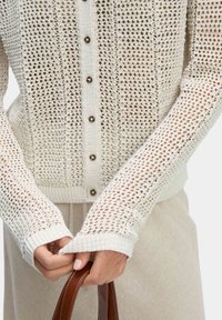 Marks & Spencer RICH OPEN STITCH  - Kardigan - light natural