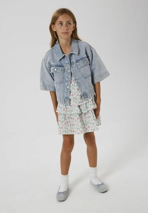 Gonna a pieghe - misty blue