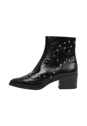 BARBIANA - Bottines de cowboy / motard - black