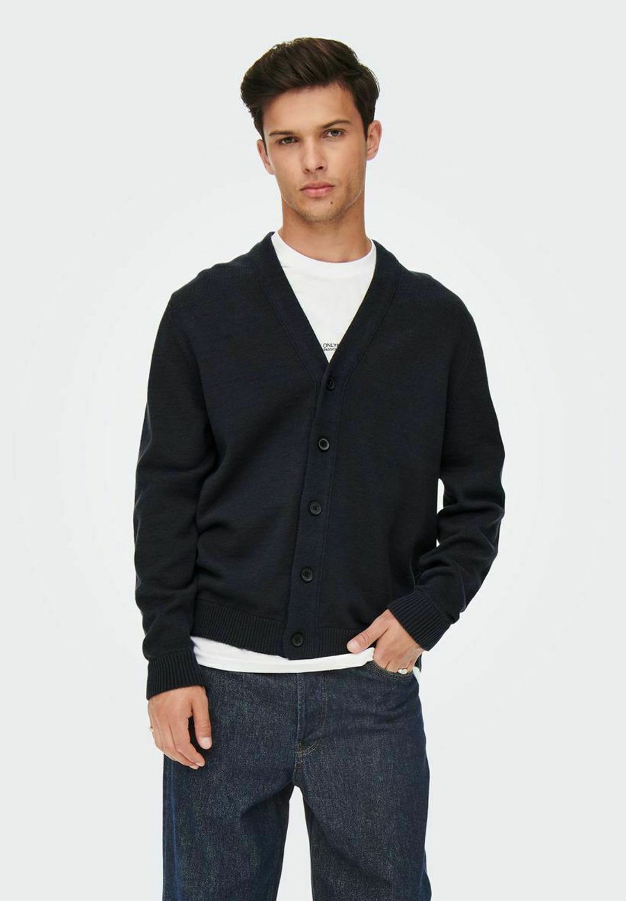 Only \u0026 Sons Cardigan - dark navy/dark 
