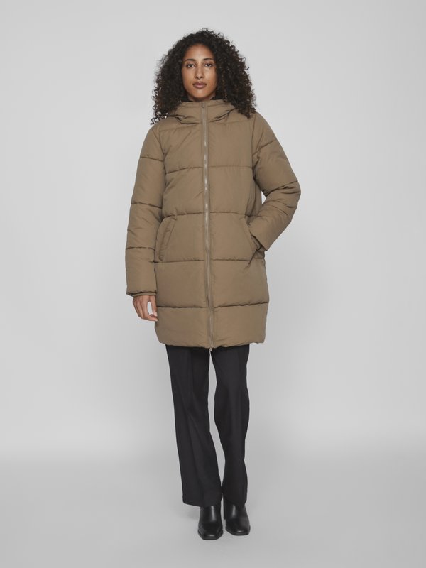 KAPUZEN PUFFER - Wintermantel - walnut
