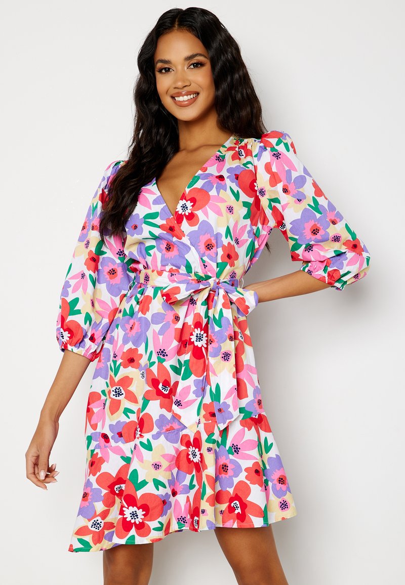 Bubbleroom ASYMMETRIC COTTON DRESS - Jurk - pink