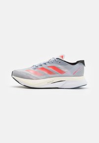 Unselected, halo silver/solar red/dash grey