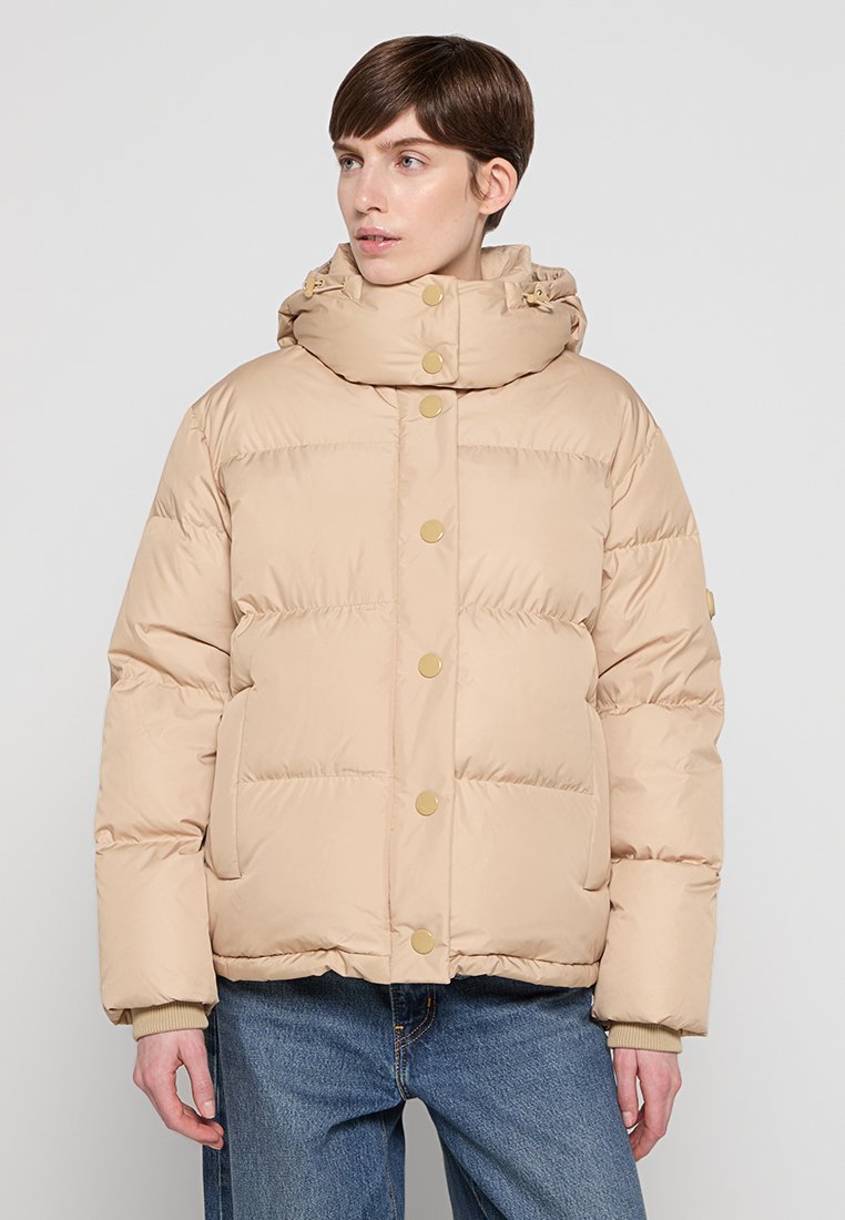 Coach Gewatteerde jas beige