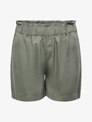 ONLY Carmakoma, SHORTS CARZANZI REGULAR FIT SHORTS - Shortsit - smokey olive