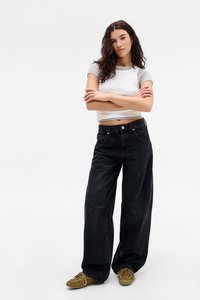 BDG Urban Outfitters LOGAN - Széles szárú - black