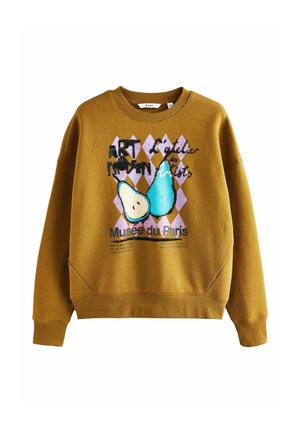 RICH FRUIT ART GRAPHIC LONGSLEEVE CREWNECK - Sweatshirt - olive/green