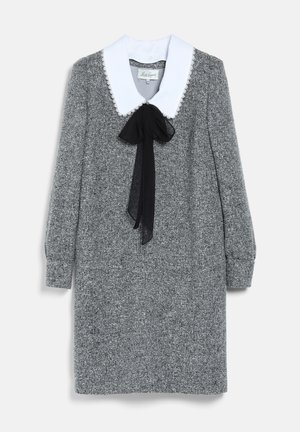 Luisa Spagnoli, GRAFFITI - Robe chemise - grigio panna-bianco-nero