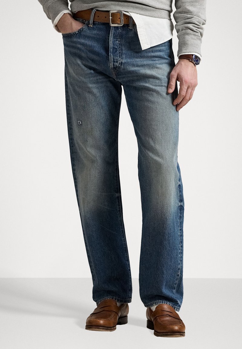 Polo Ralph Lauren HERITAGE STRAIGHT DISTRESSED JEAN - Straight leg ...