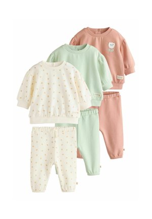 JOGGERS SET 3 PACK - Trainingsanzug - sage green  rust  cream ditsy