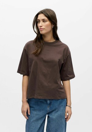 LOOSE FIT - T-shirt basic - seal brown
