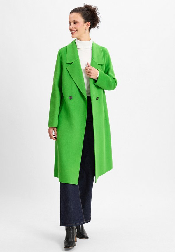 Klassischer Mantel - gras