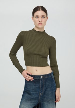 Terranova CROP ciemnozielony melanż