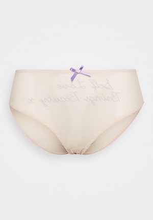 FELICITY SELF LOVE EMBROIDERED BRIEF - Cuecas - blush