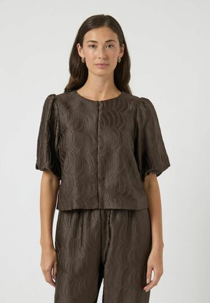 YAS 2/4-ARM - Blouse - chocolate brown