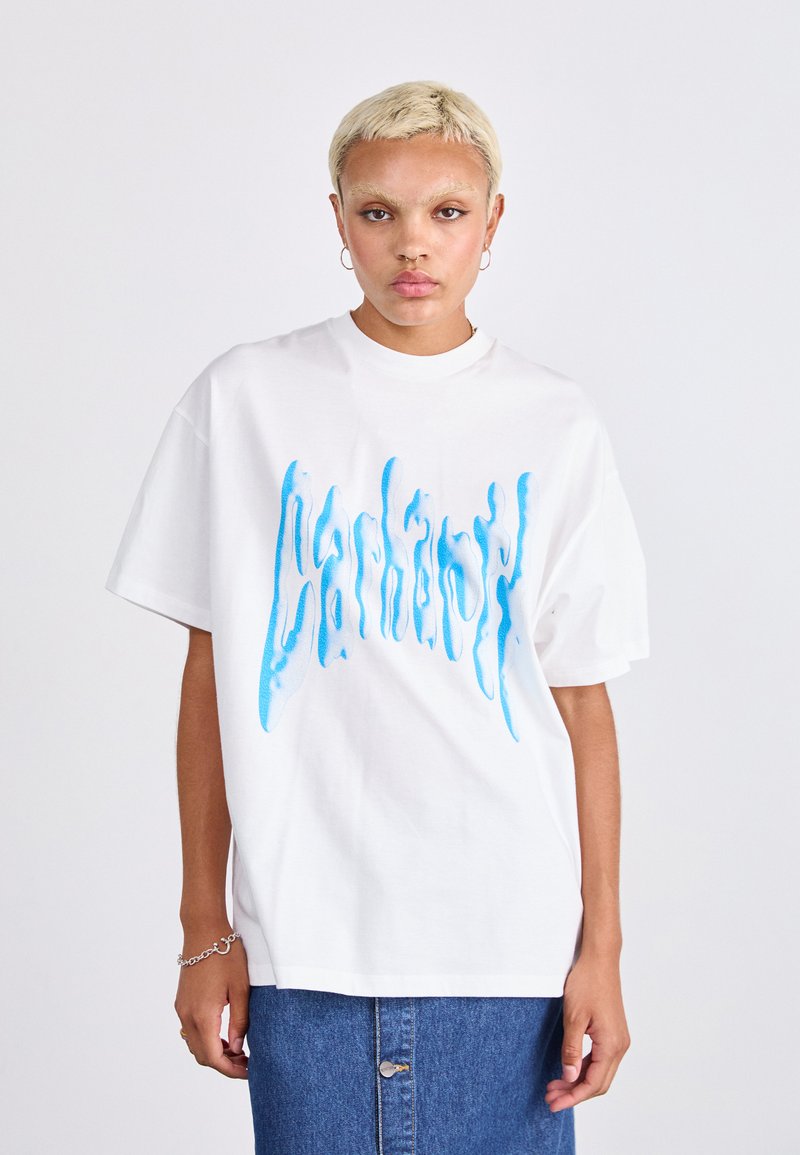 Carhartt WIP GOO - T-shirt print - white/blue