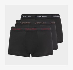 Calvin Klein Underwear TRUNK COTTON STRETCH 3 PACK - Boxer aderenti - black