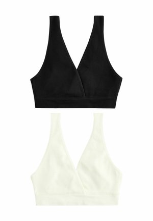 REGULAR FIT  2 PACK - Triangel BH - black cream