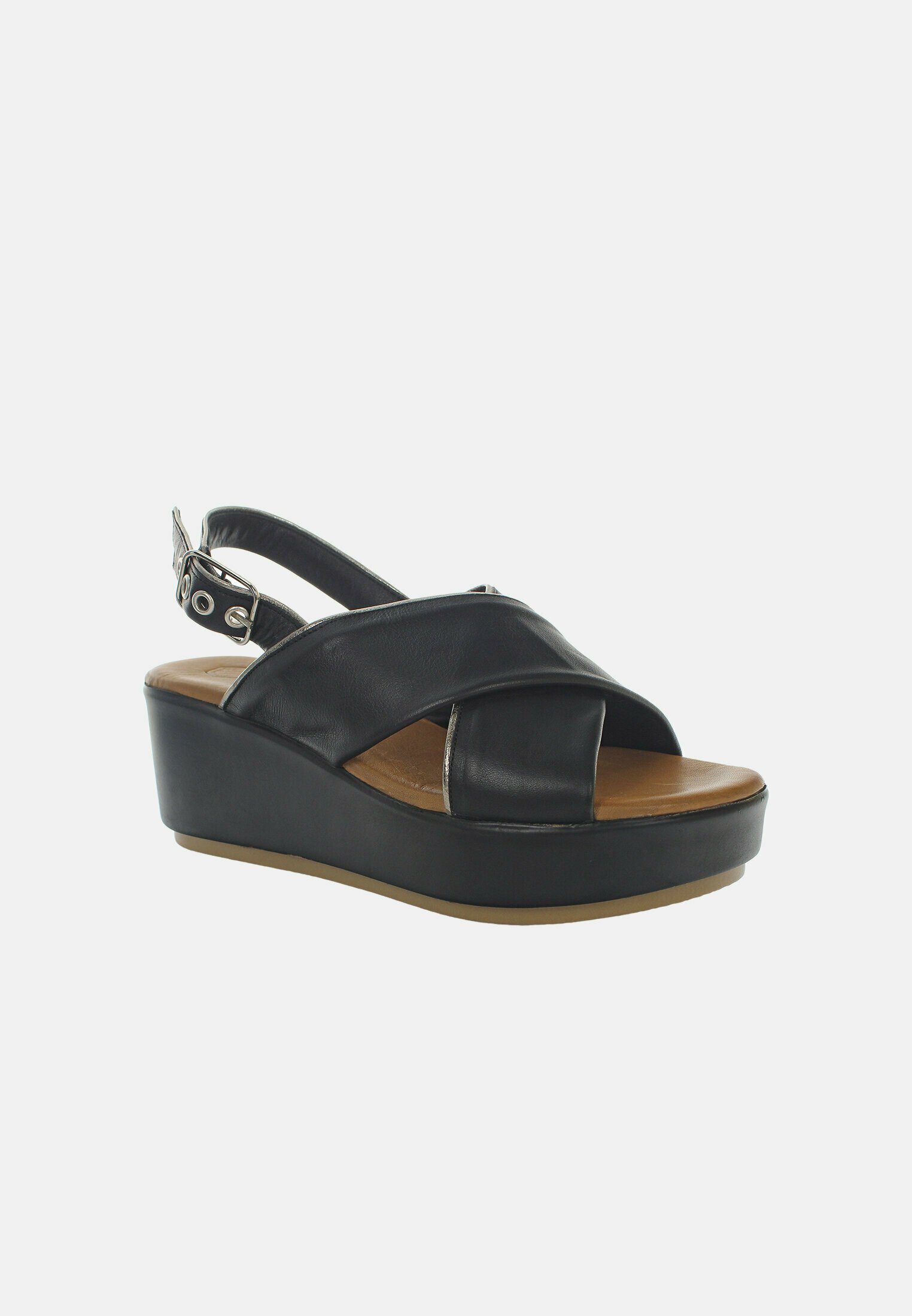 Lumberjack Sandalias de cuña - black/negro - Zalando.es