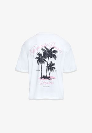 Dropsize, PRINT T-SHIRT - Trükipildiga T-särk - white