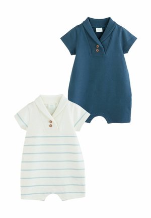 REGULAR FIT - TEXTURED 2 PACK - Pajac - blue white stripe