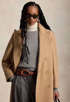 Polo Ralph Lauren, CAMEL-HAIR LONG POLO COAT - Зимно палто - camel
