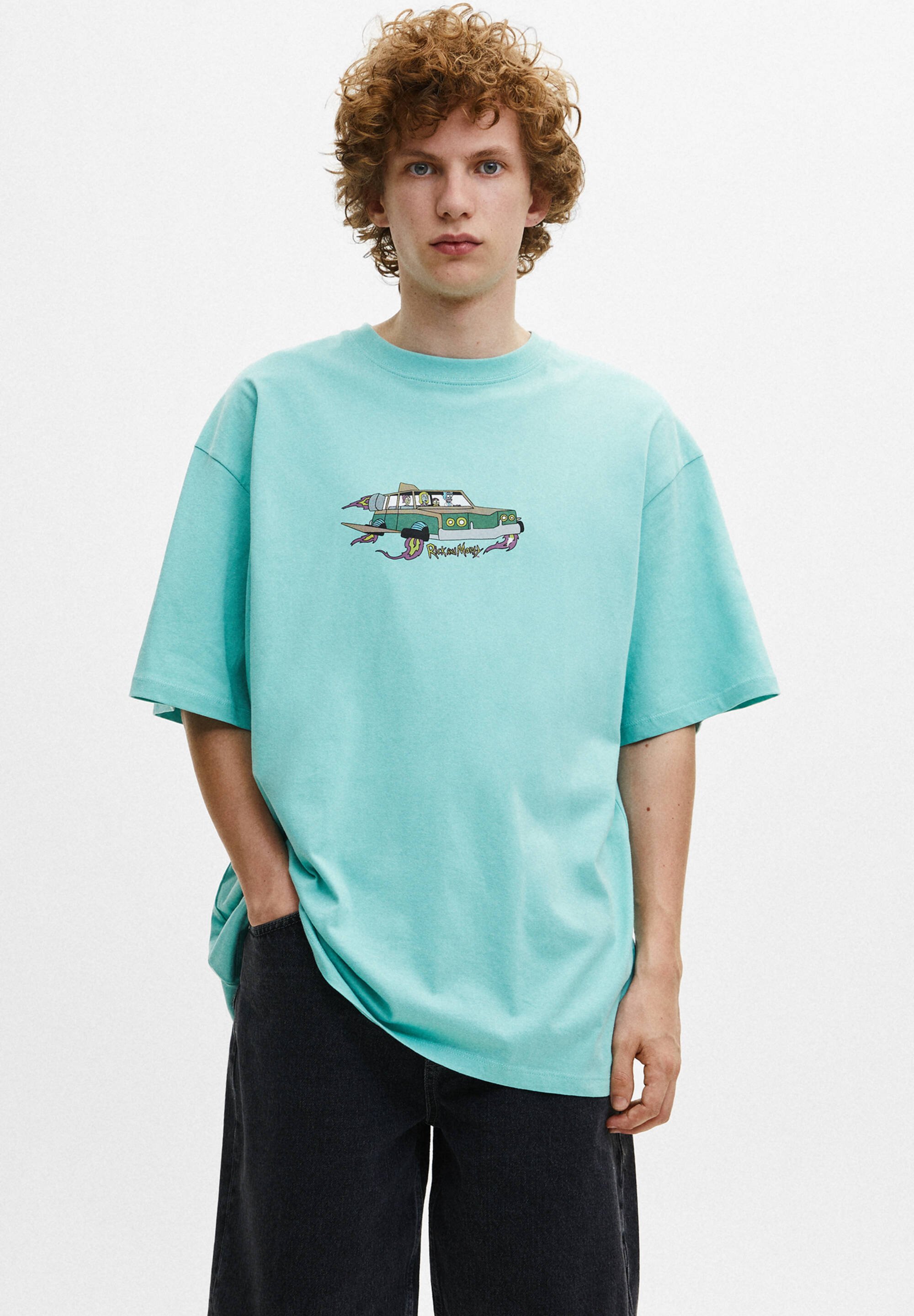 PULL\u0026BEAR T-shirt print - light green 