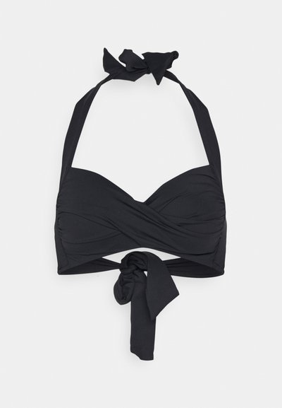 SEAFOLLY COLLECTIVE TWIST SOFT CUP HALTER - Haut de bikini - black
