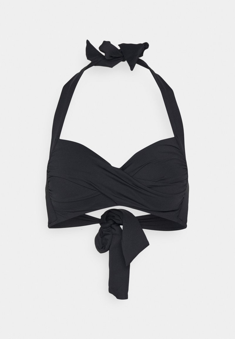 Seafolly - SEAFOLLY COLLECTIVE TWIST SOFT CUP HALTER - Bikini top - black, Enlarge