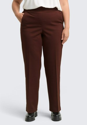 Stoffhose - dark pecan brown