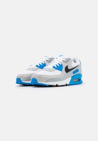 Nike Sportswear AIR MAX 90 - Sneakers - white/black/photo blue