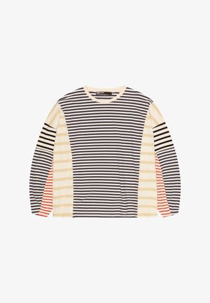 BIMBA Y LOLA, BIMBA Y LOLA CAMISETA OVERSIZE RAYAS MULTICOLOR - Camiseta de manga larga - marino