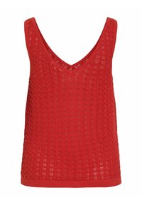STRICKOBE VIVUA ÄRMELLOSES - Top - aurora red