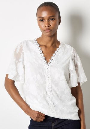 JACQUARD - Bluse - cream
