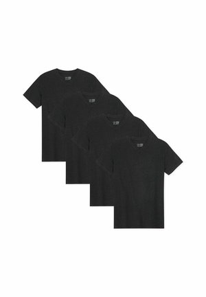 V-NECK 4-PACK - T-Shirt basic - black