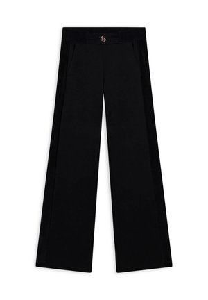 WIDE CON DETTAGLI IN CINIGLIA - Pantaloni - black