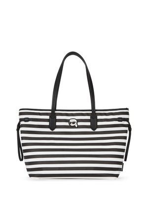 IKON - Shopping bag - small stripe black-white